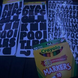Crayola Black Poster Stickers